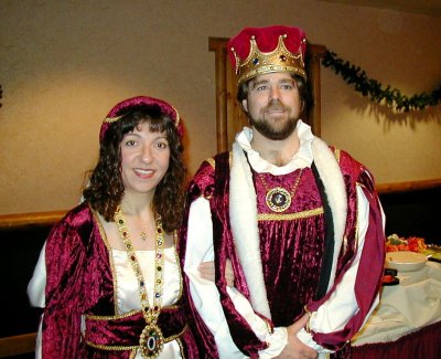 King and Queen at Codemaster's costume party
